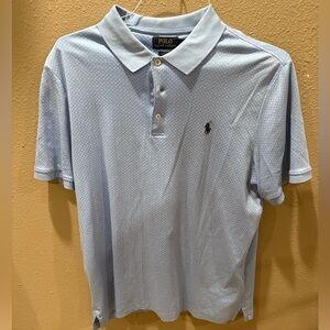 Polo Ralph Lauren Polo - Light Blue White Diamond - Size Large